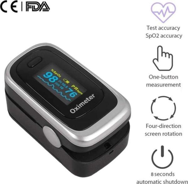 Comfort Plus Pulse Oksimetre M170 Oksijen Satürasyon Ölçüm Cihazı Alarmlı - Image 1