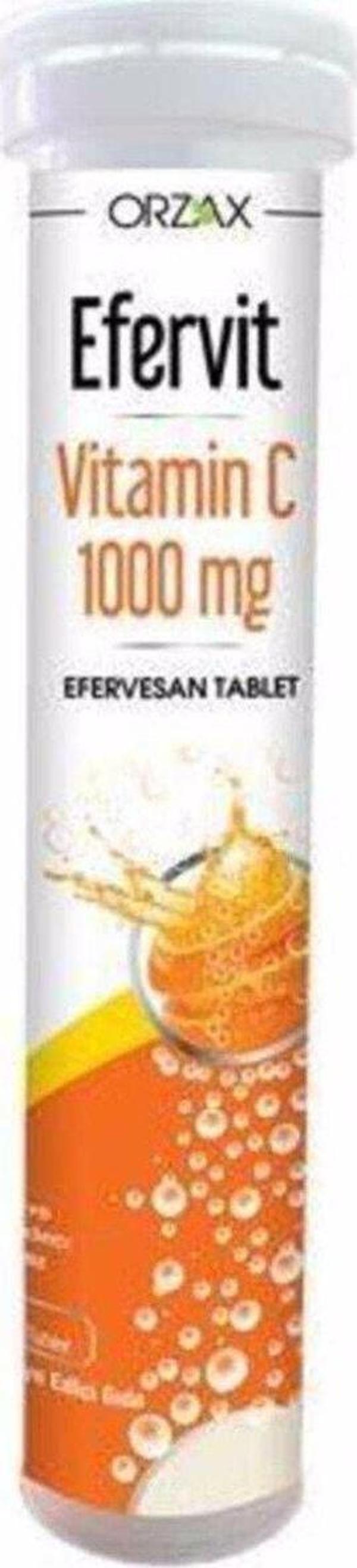 Efervit Vitamin C 1000 Mg Efervesan 20 Tablet - Portakal - Image 1