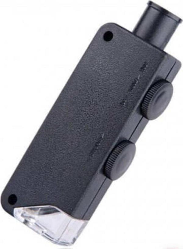 Vipfırsat Mini 60X 100X Zoom Lens Odak Takı Led Cep Mikroskop Büyüteç - Image 1