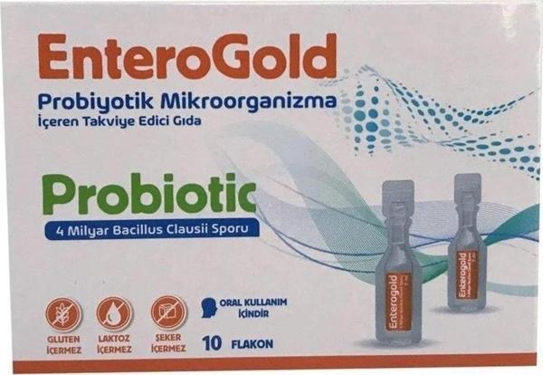 Dnz Enterogold Yetişkin Probiotic 4 Milyar 10 Flakon - Image 1
