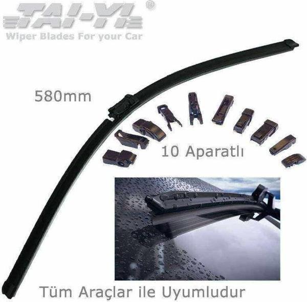 Tai-Yi 58cm 10 aparatlı Universal Silecek Süpürgesi (580mm) - Image 1