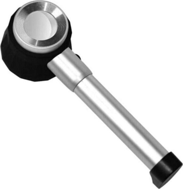 Nikula 10X Optik Ölçekli Metal El Büyüteç Cam Lens 3 Led Işıklı Fermuarlı Eva Çantalı - Image 1