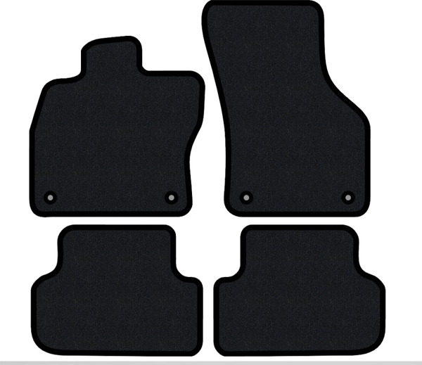 Fiat Doblo 1. Nesil 2001-2010 Lüks Halı Paspas Siyah - Image 1