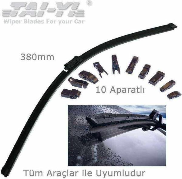 Tai-Yi 38cm 10 aparatlı Universal Silecek Süpürgesi (380mm) - Image 1