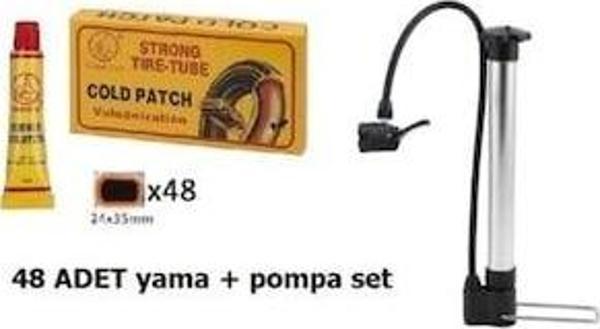 Golden Bisiklet Pompa Alüminyum Kısa+48 Yama Seti kısa alm pompa - Image 1