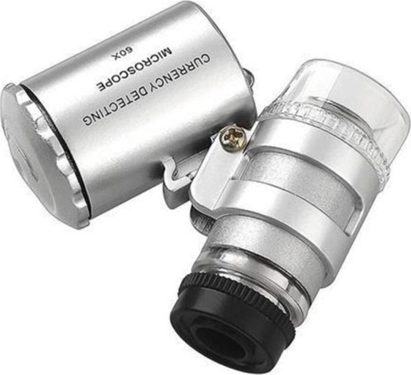 Nikula 60X Mini Cep Mikroskop Kuyumcu Büyüteç Led Işık - Image 1
