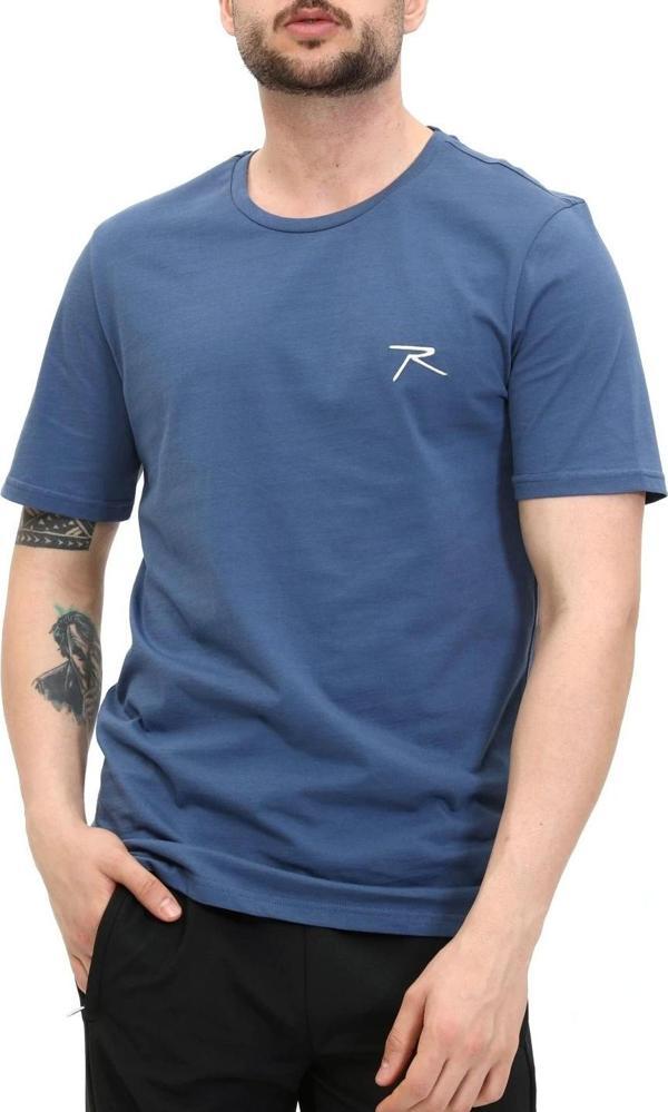 Raru Erkek %100 Pamuk T-Shirt AGNITIO PETROL - Image 1