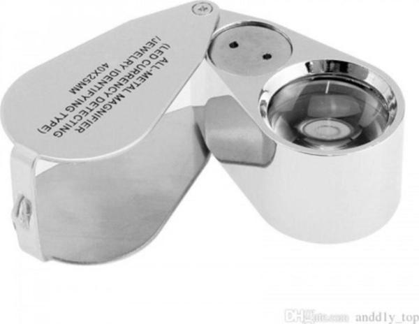 Paltava Ctn Mücevher,Kuyumcu,Tekstilciler,Para Kontrol, Için Özel Kutulu Metal Işıklı Lup 40X25 - Image 1