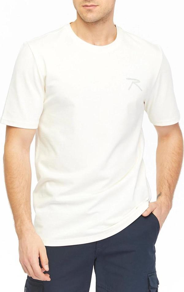 Raru Erkek %100 Pamuk T-Shirt PATEO EKRU - Image 1