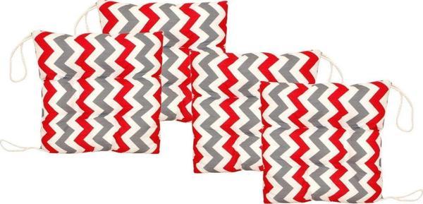 BAĞCIKLI ELYAF MİNDER 35*35 4LÜ KIRMIZI - Image 1