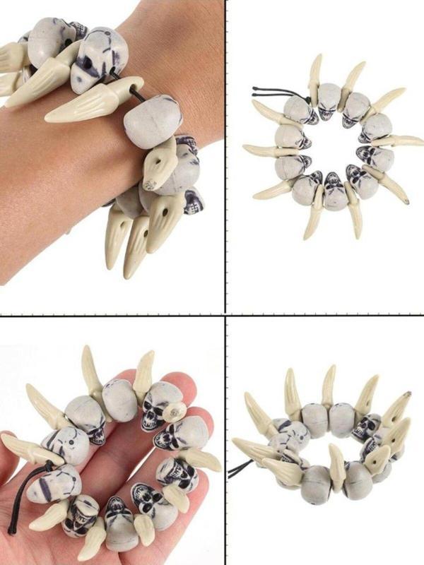 HALLOWEEN KEMİK KURUKAFA BİLEKLİK - Image 1