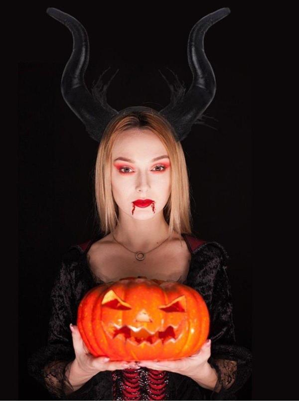 HALLOWEEN MALEFIZ BOYNUZLU TAÇ AST6739 - Image 1