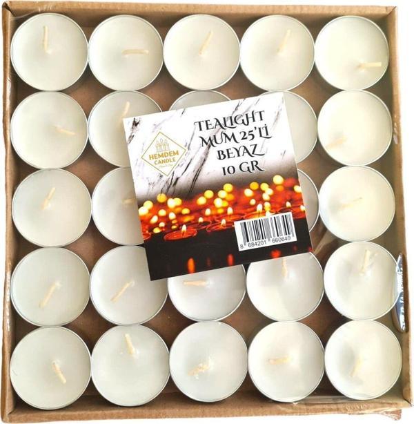 MUM 25'Lİ TEALIGHT 10 GR BEYAZ - Image 1