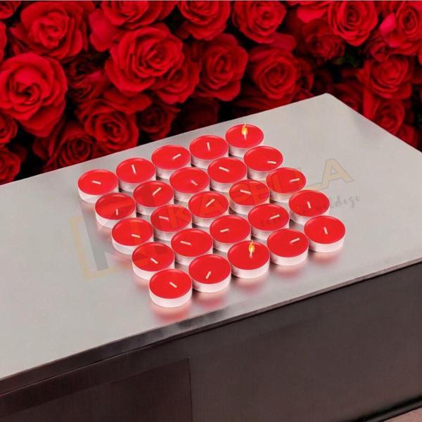 MUM 25'Lİ TEALIGHT 10 GR KIRMIZI KOKULU - Image 1