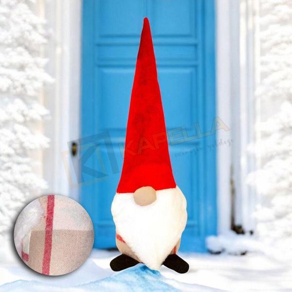 YILBAŞI NOEL BABA KAPI STOPERİ BEJ EKOSE - Image 1