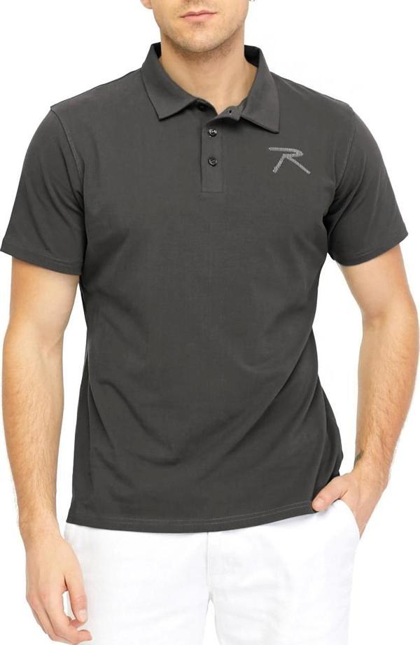 Raru Erkek Polo T-Shirt OSTENDO ANTRASİT - Image 1