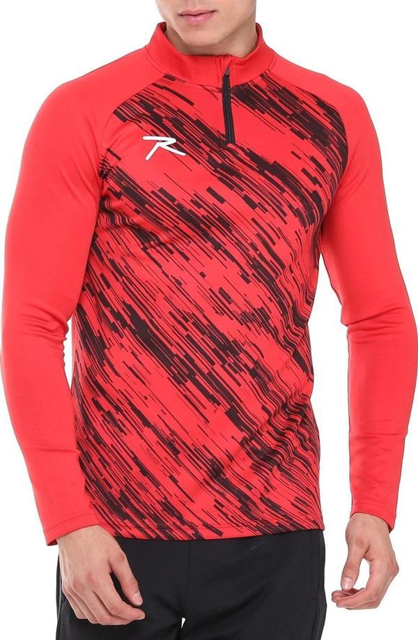 Raru Erkek Yarım Fermuarlı Sweatshirt DIGNUS KIRMIZI - Image 1