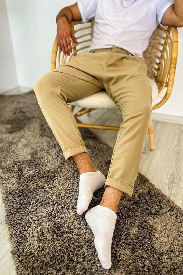 Chekcich Jogger Pantolon BEJ - Image 1