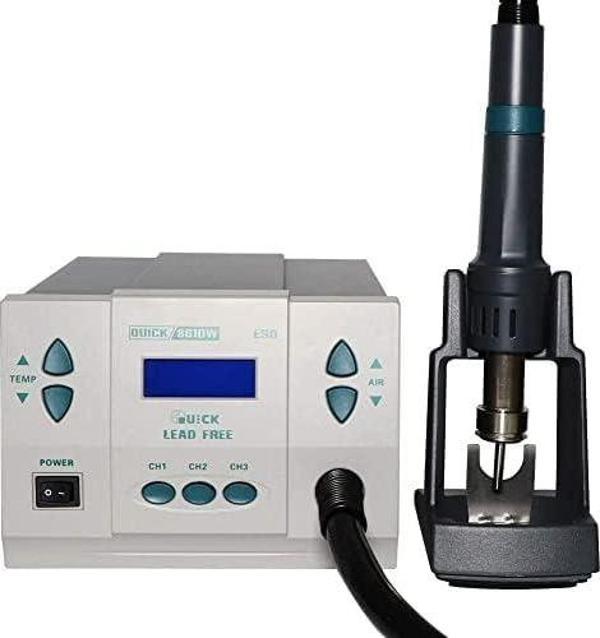 Quick 861DW Dijital SMD Lehimleme İstasyonu Akıllı Sıcak Hava 1000 W Dijital Rework Station - Image 1