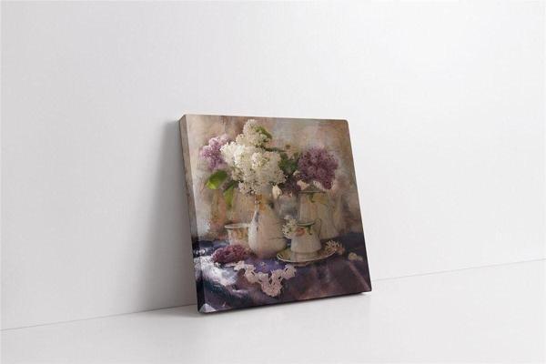 Tablosan Vazoda Çiçekler Kanvas Tablo - Image 1