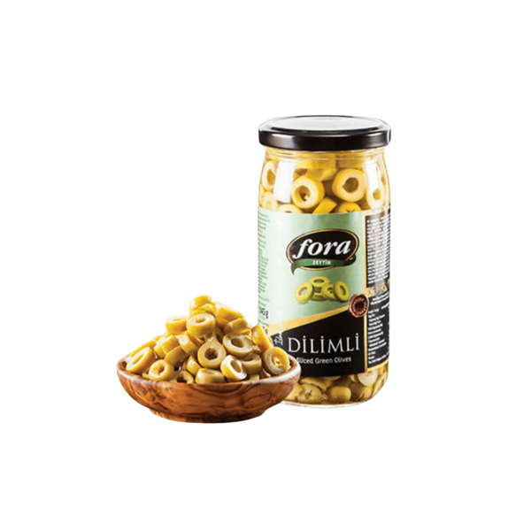 Fora Dilimli Yeşil Zeytin 345 gr - Image 1