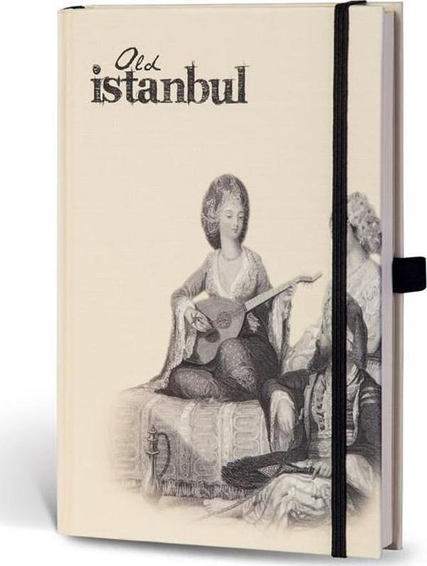 LeColor Eski İstanbul journal Çizgili Lastikli Fasıl - Image 1