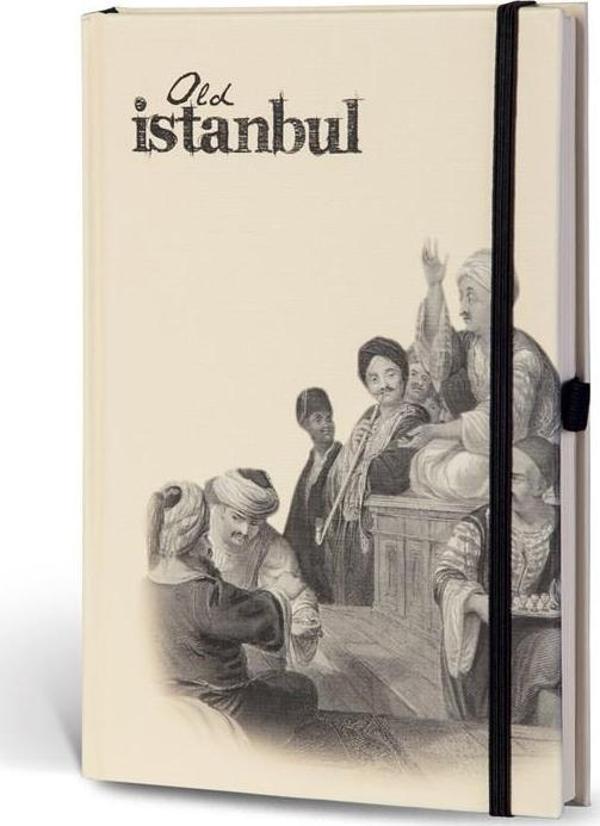 LeColor Eski İstanbul journal Çizgili Lastikli Şark Kahves - Image 1