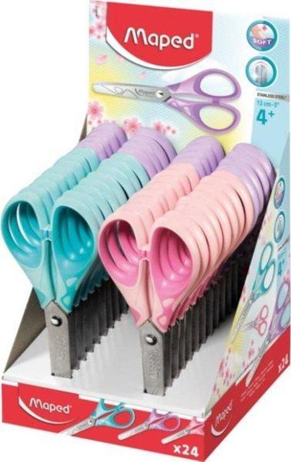 Maped 13 cm Pulse Soft Pastel Makas Display 464413 - Image 1