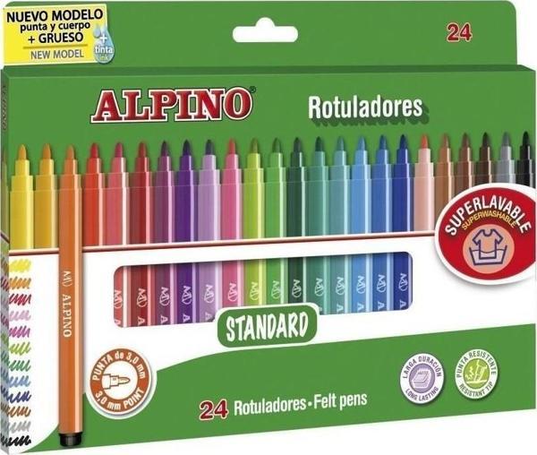 Alpino Keçeli Boya Kalemi 24 Renk Keçeli Boya Kalemi - Image 1