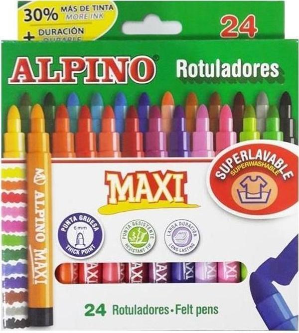Alpino Keçeli Boya Kalemi Maxi 24 Lü Keçeli Boya Kalemi - Image 1