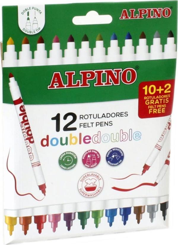 Alpino Keçeli Kalem Çift Yönlü 12 Li AR-002013 - Image 1