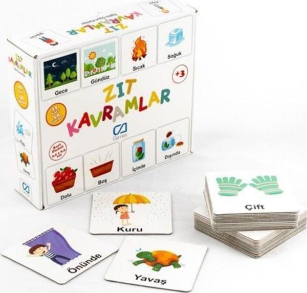 Ca Games Eğitici Zıt Kavramlar Eğitici Kartlar - Image 1