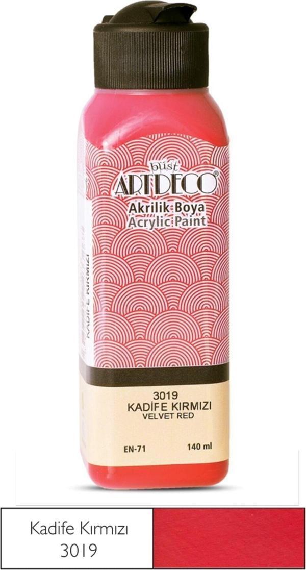 Artdeco Akrilik Boya 140 ML Kadife Kırmızı Akrilik Boya - Image 1