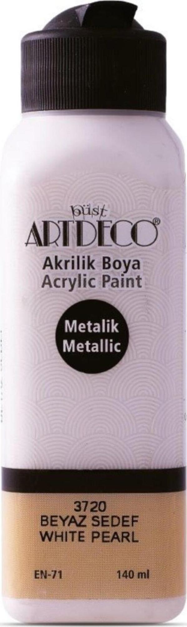 Artdeco Akrilik Boya 140 ML Metalik Beyaz 071R-3720 - Image 1