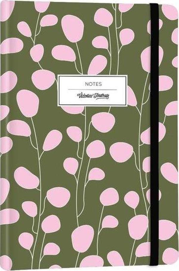 Victorias Journals 3009 Karizma Sert Kapak Lastikli Defter 14X20 cm 80 gr Krem 96 Yp Çizgili - Image 1