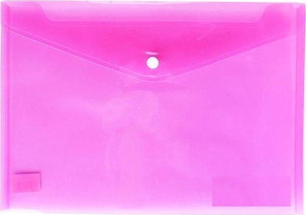Bafix Çıtçıtlı Zarf Dosya A-4 Pembe Çıtçıtlı Dosya (12 Adet) - Image 1