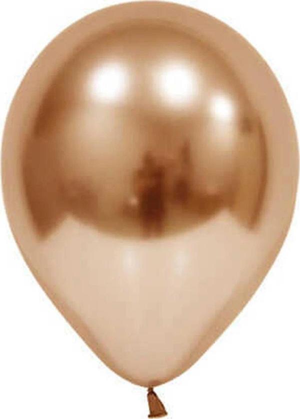 Balonevi 12" Krom Bakır 12 İnç Bakır Renk Balon (50 Li Paket) - Image 1