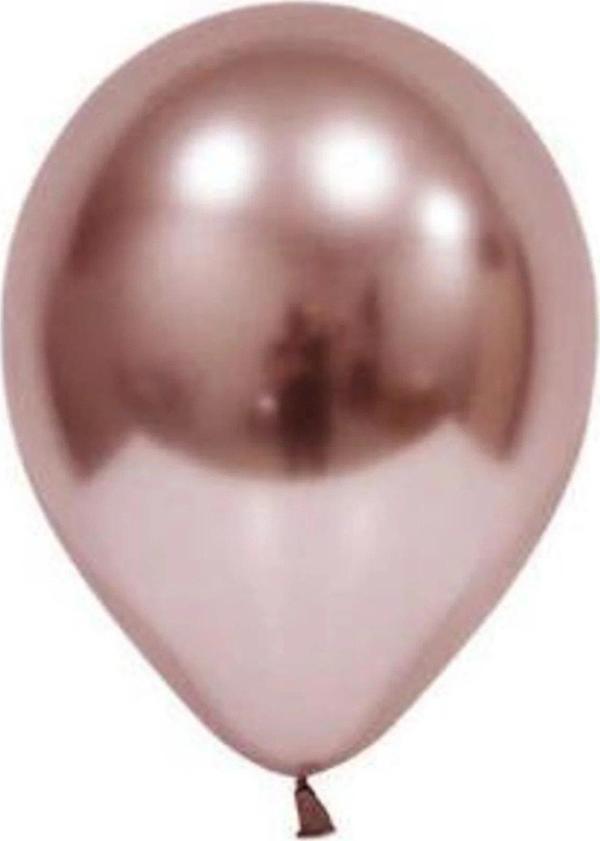 Balonevi 12" Krom Rose Gold 12 İnç Rose Gold Balon (50 Li Paket) - Image 1