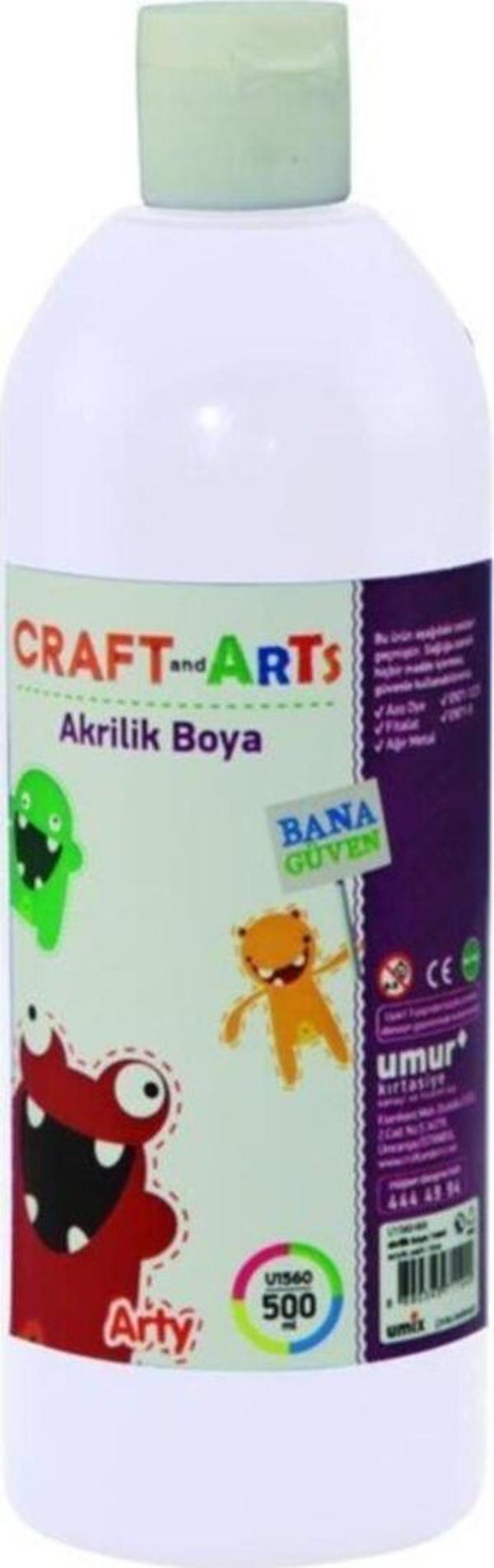 Craft And Arts Akrilik Boya 500 Ml Beyaz Akrilik Boya - Image 1