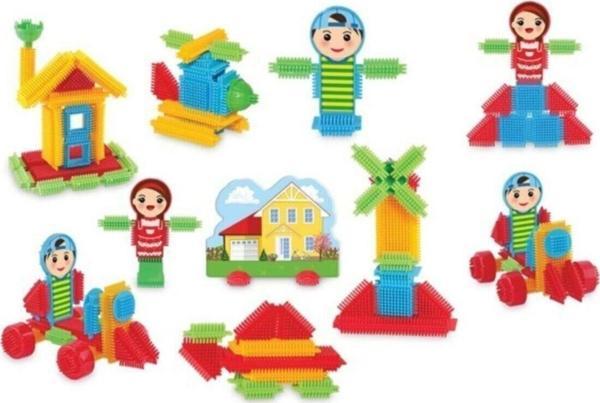 Dede Eğitici Oyuncak Kaktüs Blok Kova (120 Parça) - Image 1