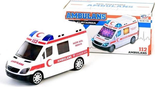 Ctoy Pilli 3D Işıklı Ve Sesli Ambulans - Image 1