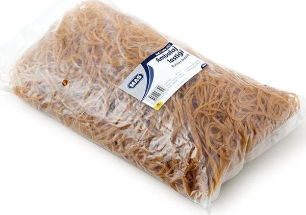 Mas Ambalaj Lastik Poşet Midi %100 Kauçuk 500 Gram Poşet Lastik - Image 1