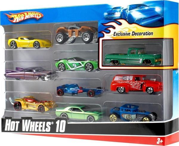 Hot Wheels 10'Lu Araba Seti (Karışık Model) - Image 1