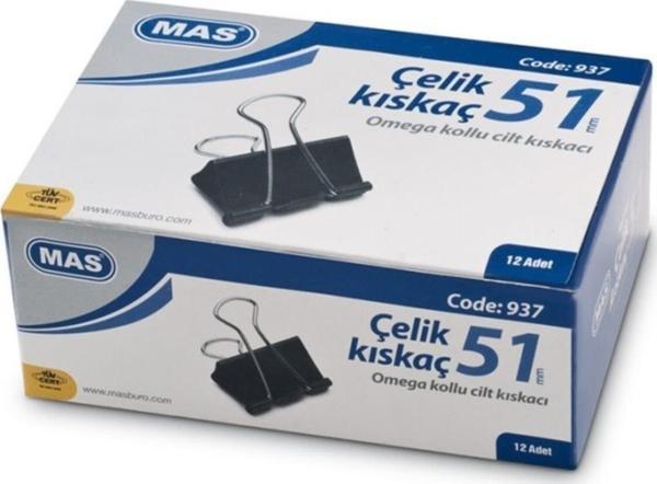 Mas Kıskaç (Klips) Omega Çelik 51 MM 12'Li - Image 1
