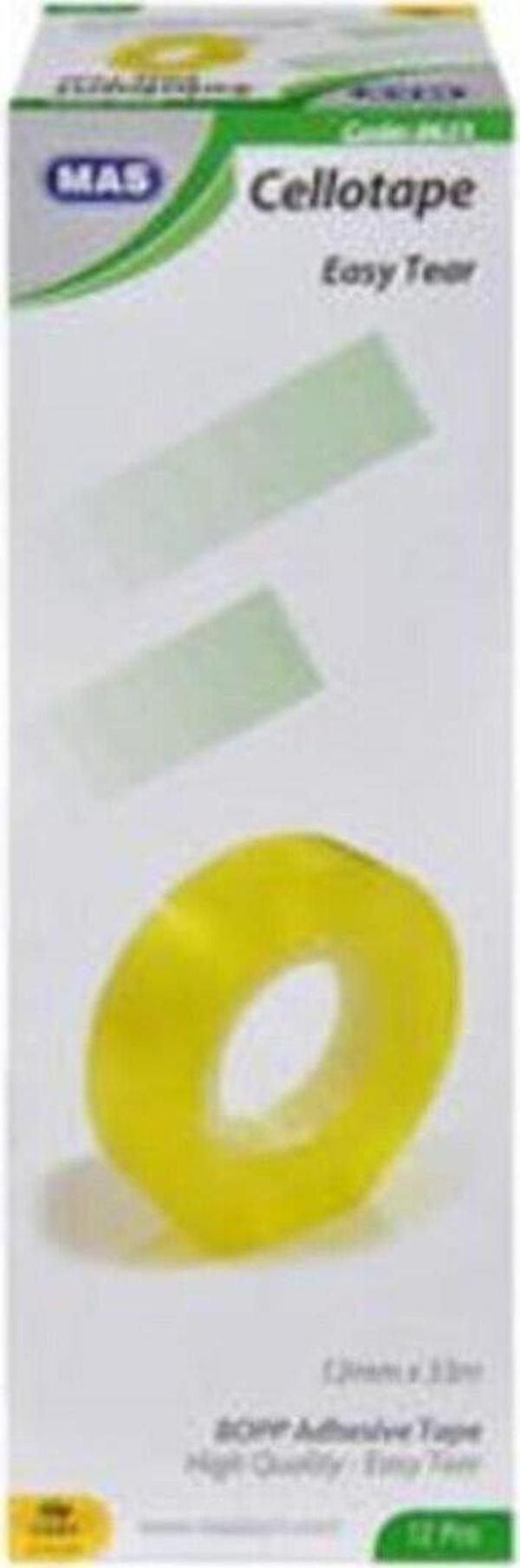 Mas Selefon Bant 12 Mm x 33 Metre (12 Adet) - Image 1