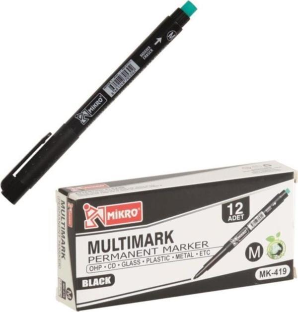 Mikro Cd Kalemi Permanent S Seri Siyah Mk-419 (12 Li Kutu) - Image 1