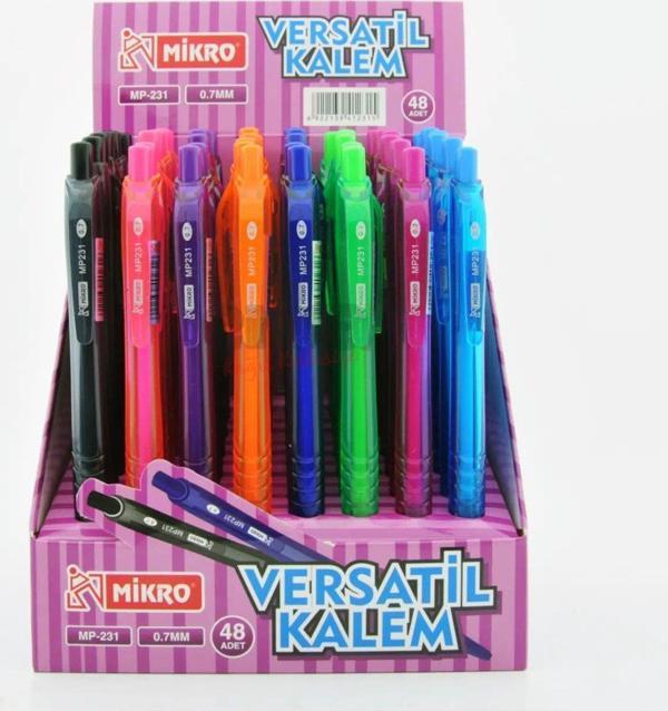 Mikro Versatil Kalem 0.7 MM Uçlu Kalem (48 Li Paket) - Image 1
