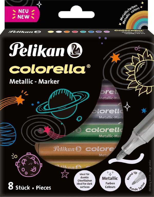 Pelikan Keçeli Kalem Colorella Metalik 8 Renk Keçeli Boya Kalemi - Image 1