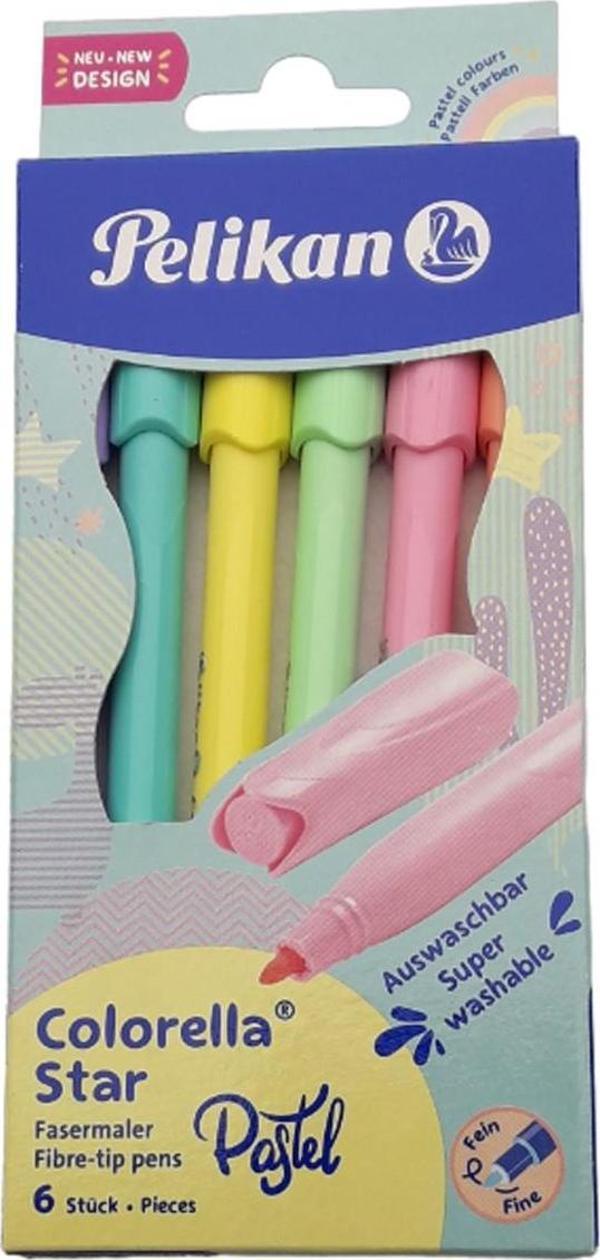 Pelikan Keçeli Kalem Colorella Pastel 6 Renk Keçeli Kalem - Image 1