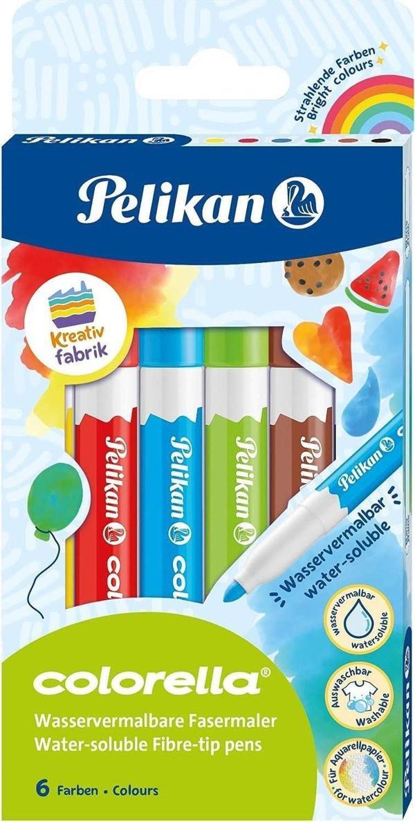 Pelikan Keçeli Kalem Colorella Suda Çözünür 6 Lı - Image 1